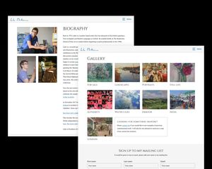 Luke Martineau website screenshots desktop and mobile size